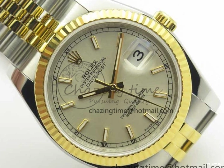 YG Stick Silver Bracelet on SS 126233 Markers ARF Jubilee Dial SS DateJust Best Edition 36 YG 1:1 SH3135 0505
